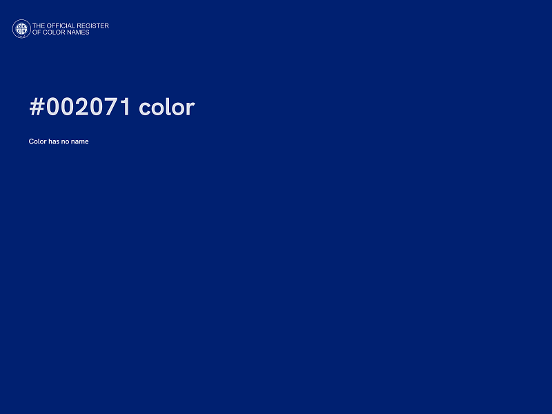 #002071 color image