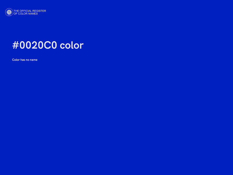 #0020C0 color image