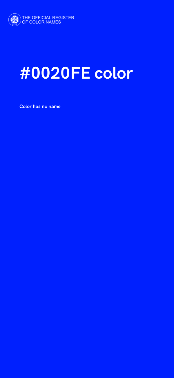 #0020FE color image