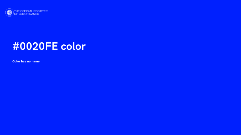 #0020FE color image