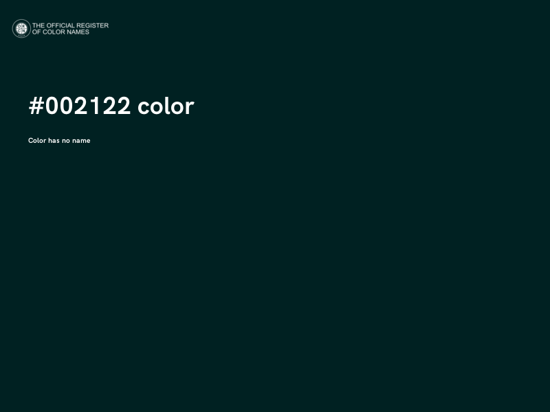 #002122 color image