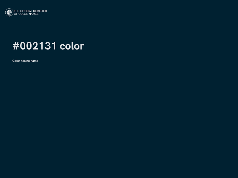 #002131 color image