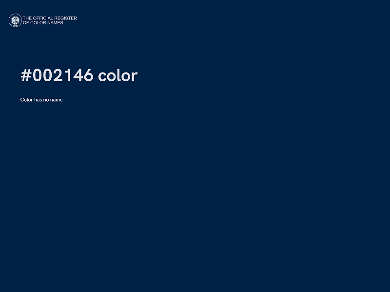 #002146 color image