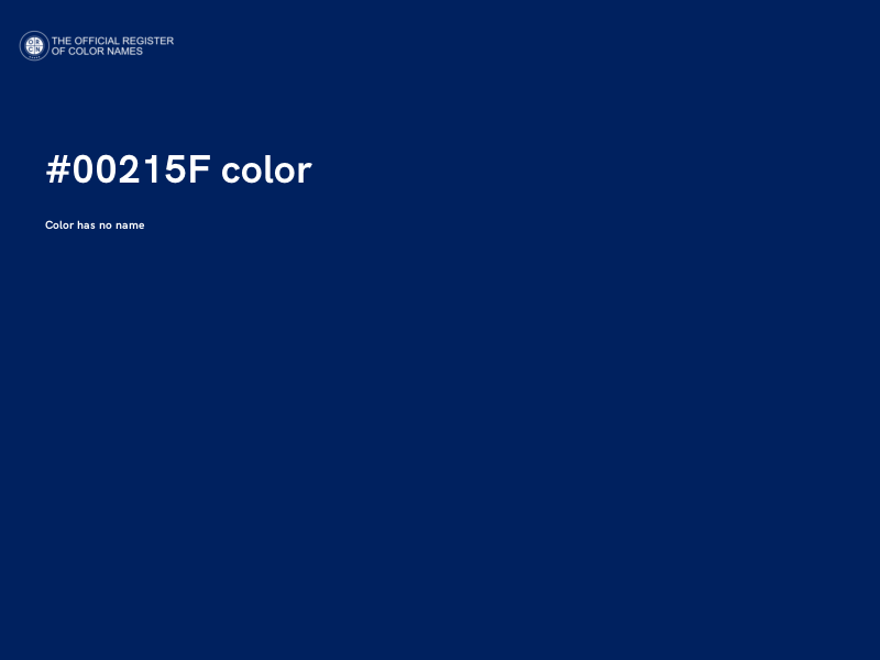 #00215F color image