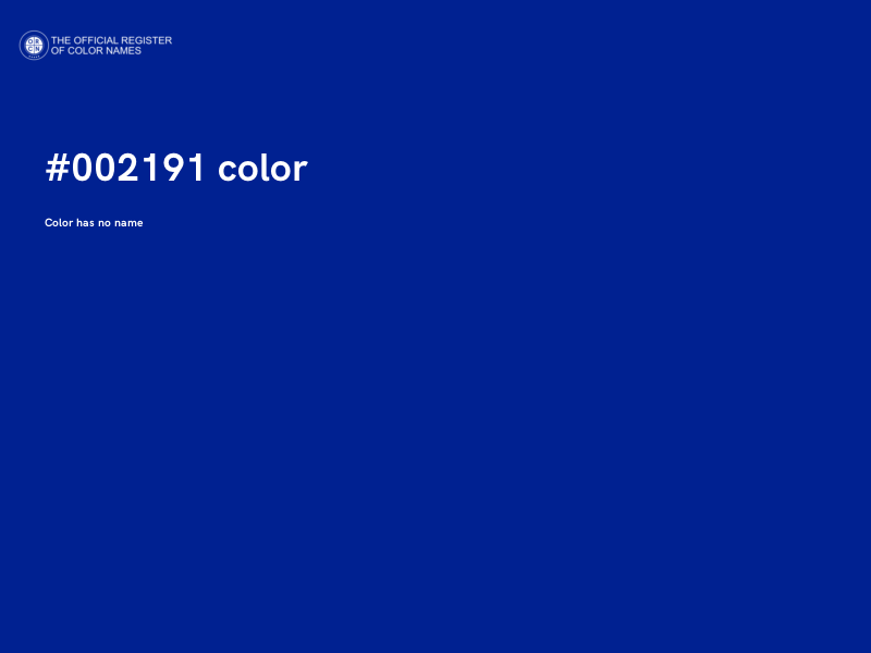 #002191 color image
