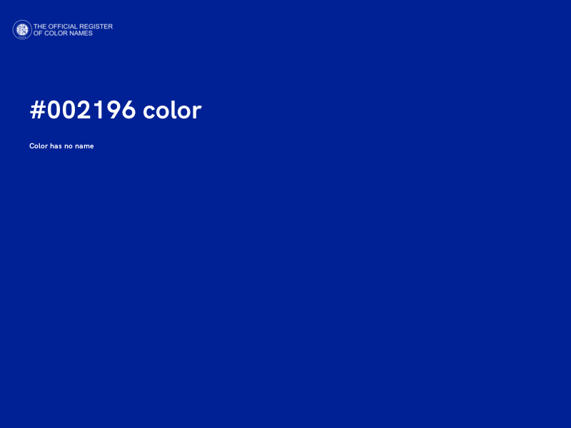 #002196 color image
