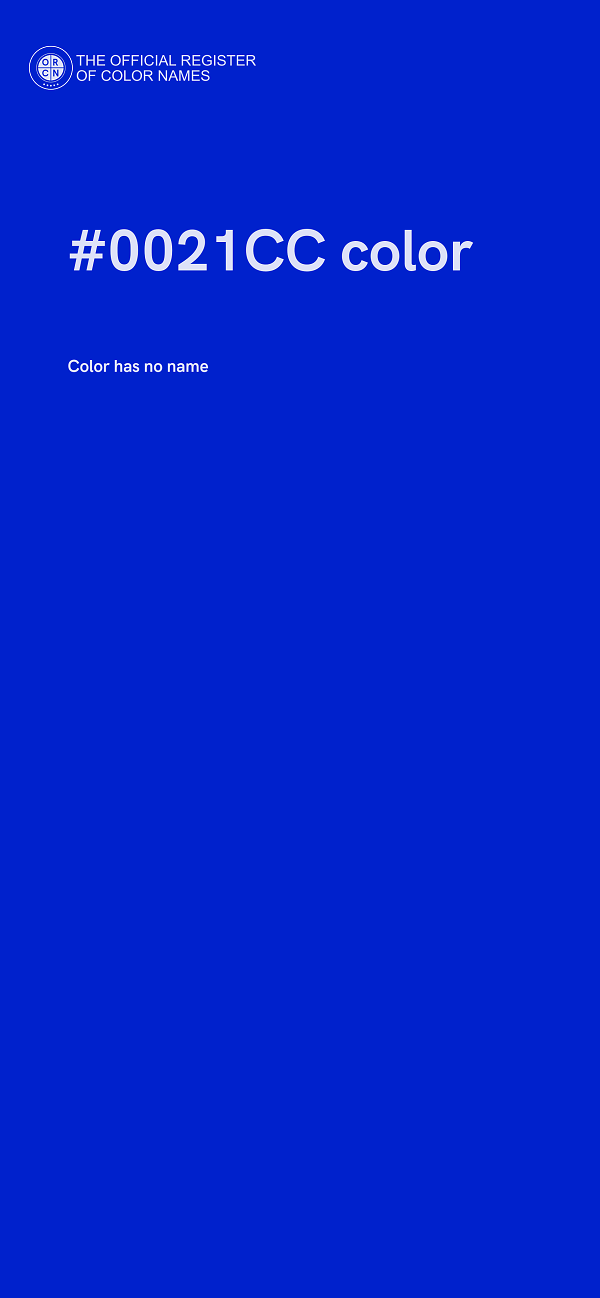 #0021CC color image