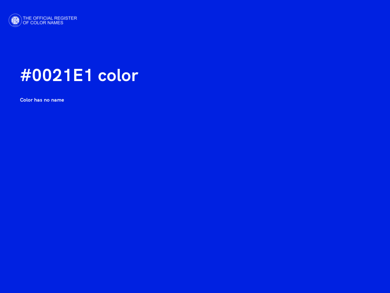 #0021E1 color image