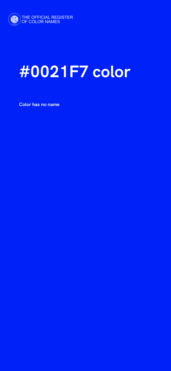 #0021F7 color image