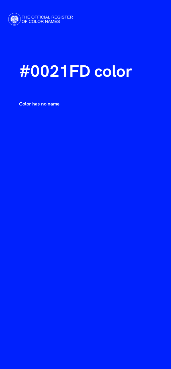 #0021FD color image