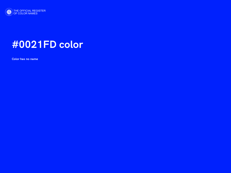 #0021FD color image