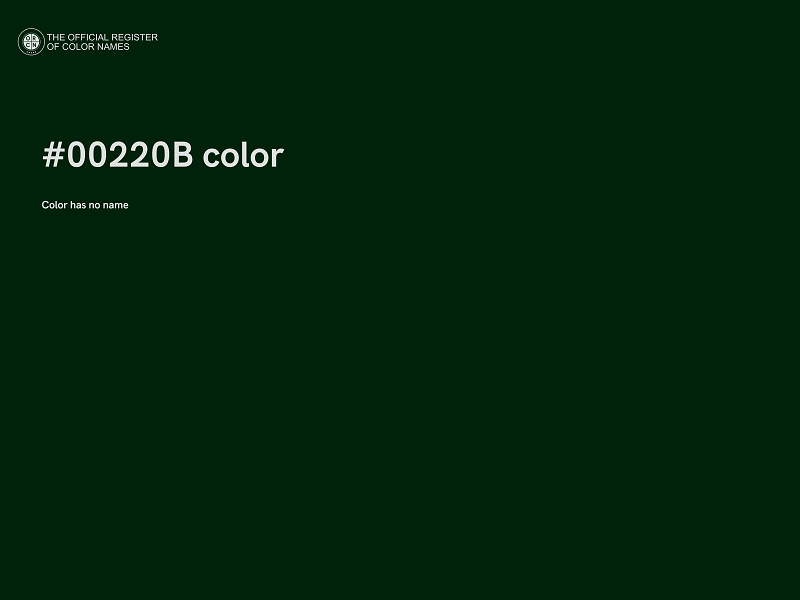 #00220B color image