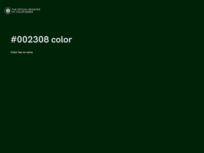 #002308 color image
