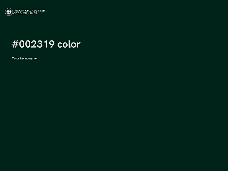 #002319 color image