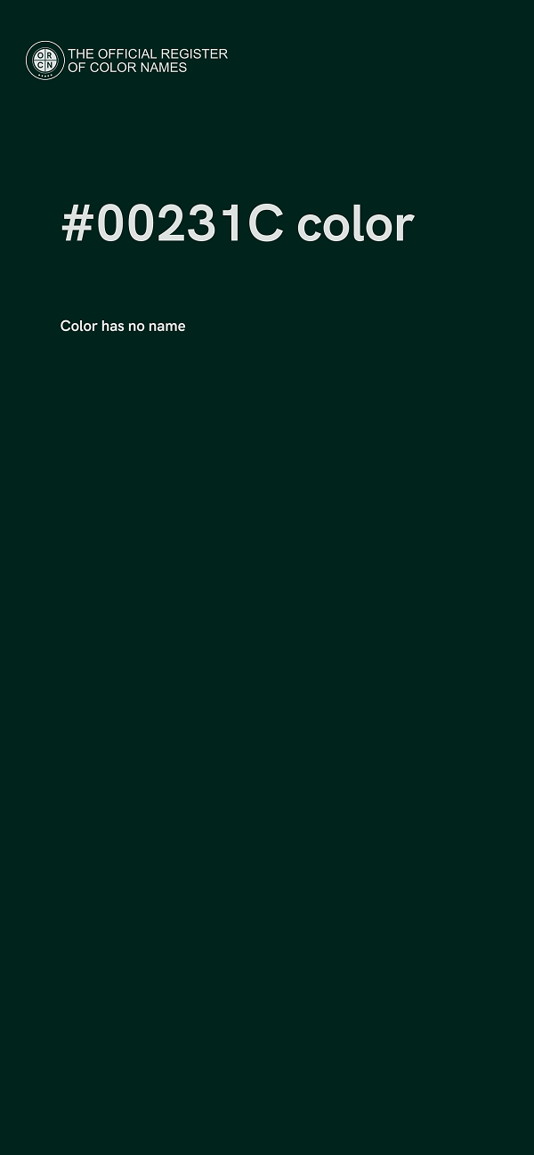 #00231C color image