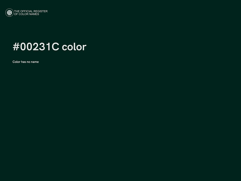 #00231C color image