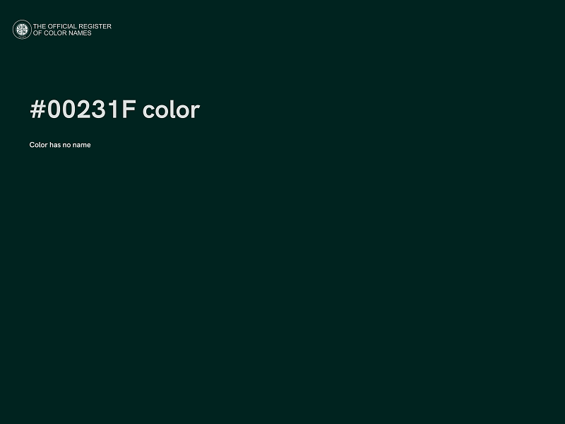 #00231F color image