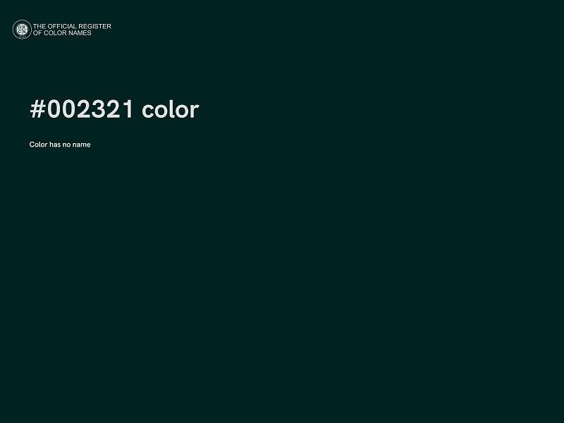 #002321 color image
