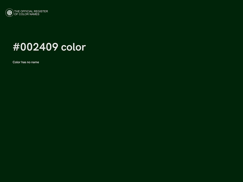 #002409 color image