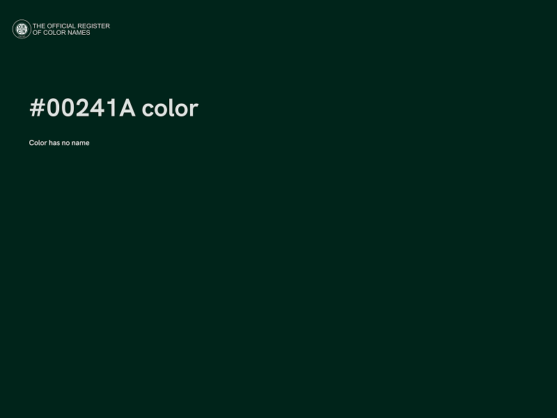 #00241A color image