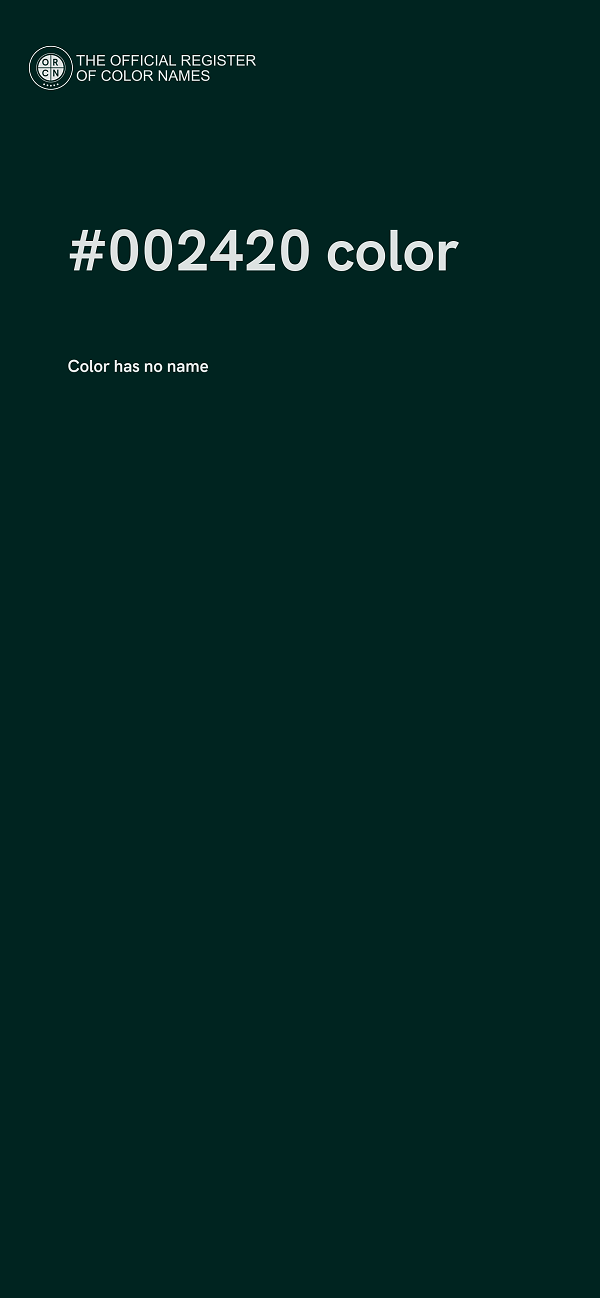 #002420 color image