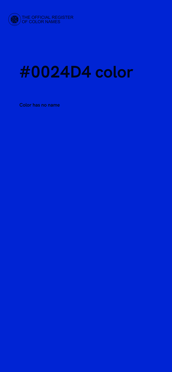#0024D4 color image