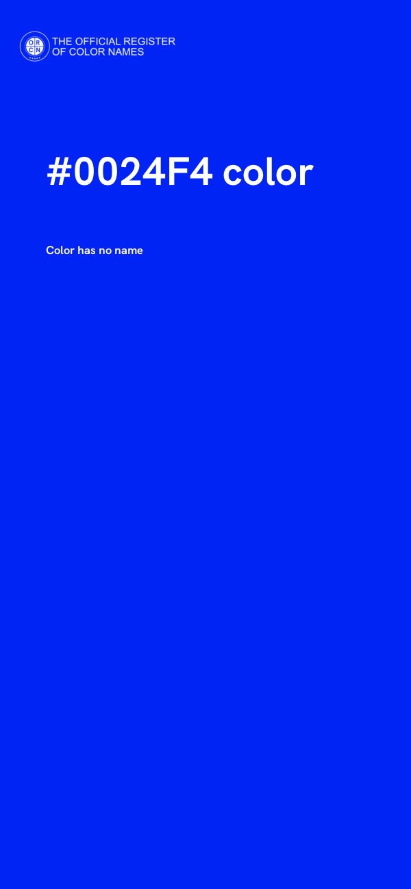 #0024F4 color image