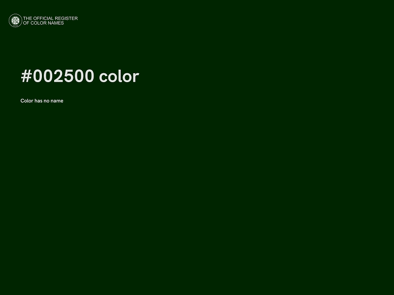 #002500 color image