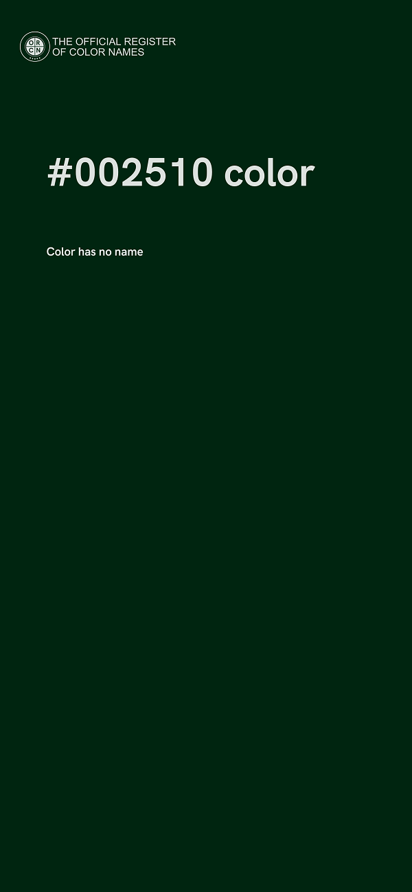 #002510 color image