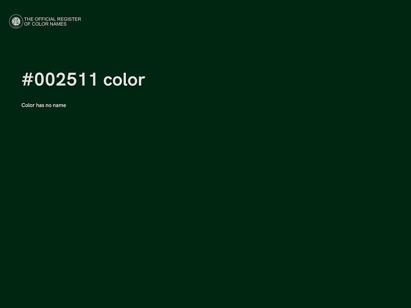 #002511 color image