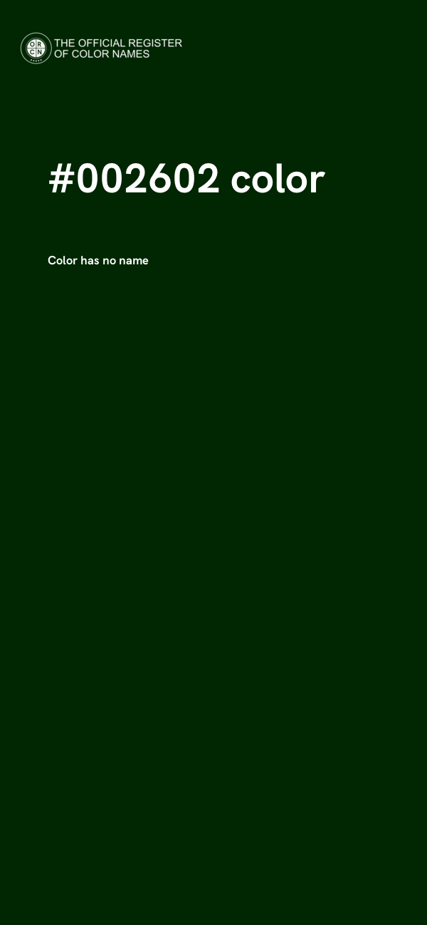 #002602 color image