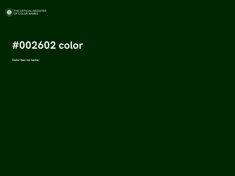 #002602 color image