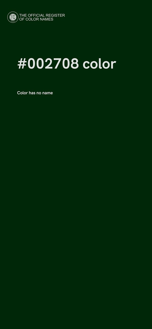 #002708 color image