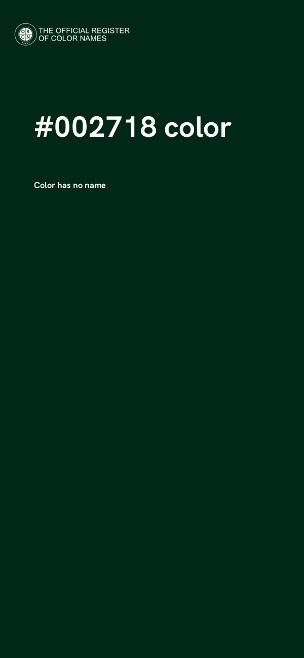 #002718 color image