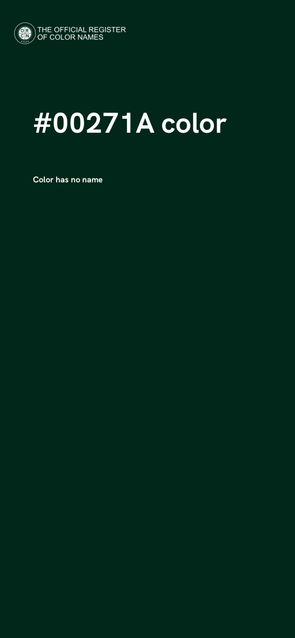 #00271A color image