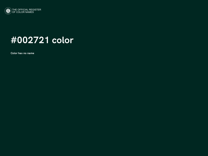 #002721 color image