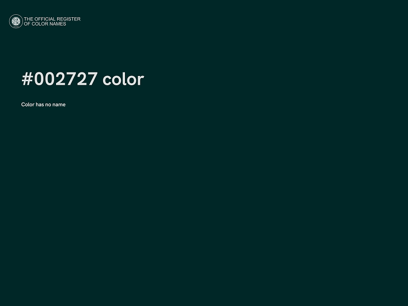 #002727 color image