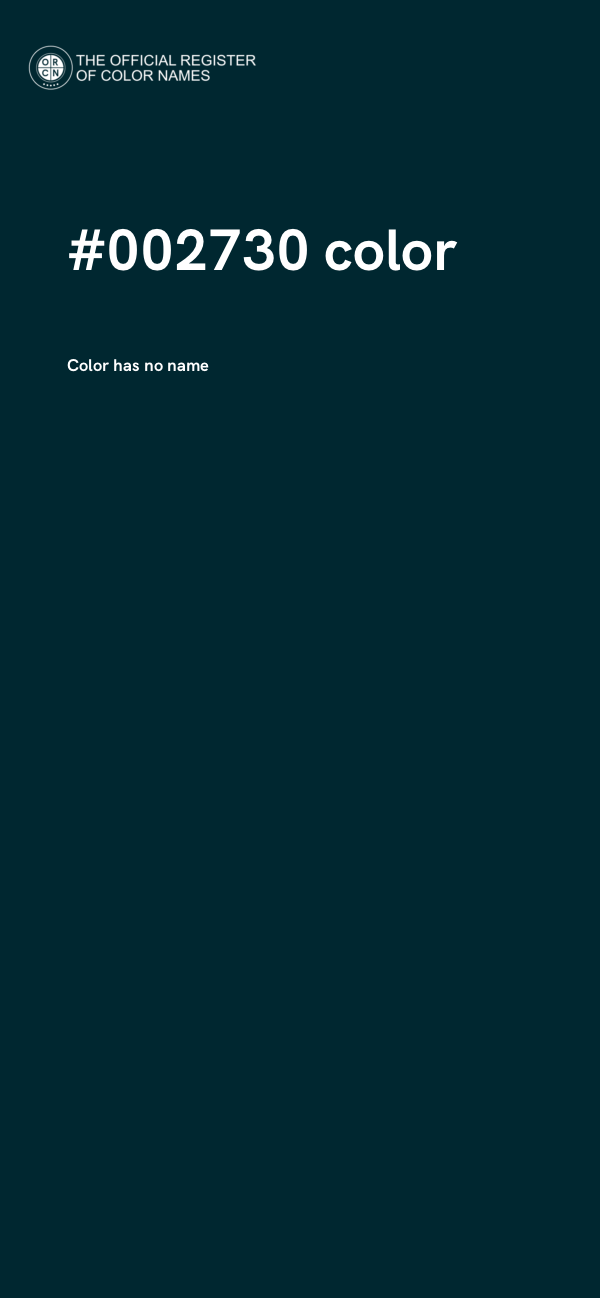 #002730 color image
