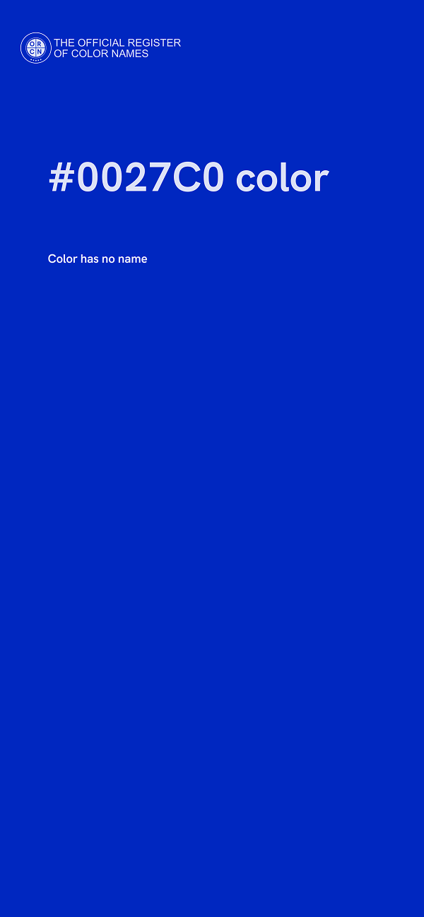 #0027C0 color image