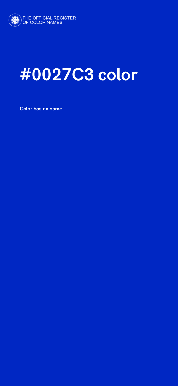 #0027C3 color image
