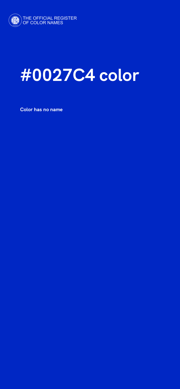 #0027C4 color image