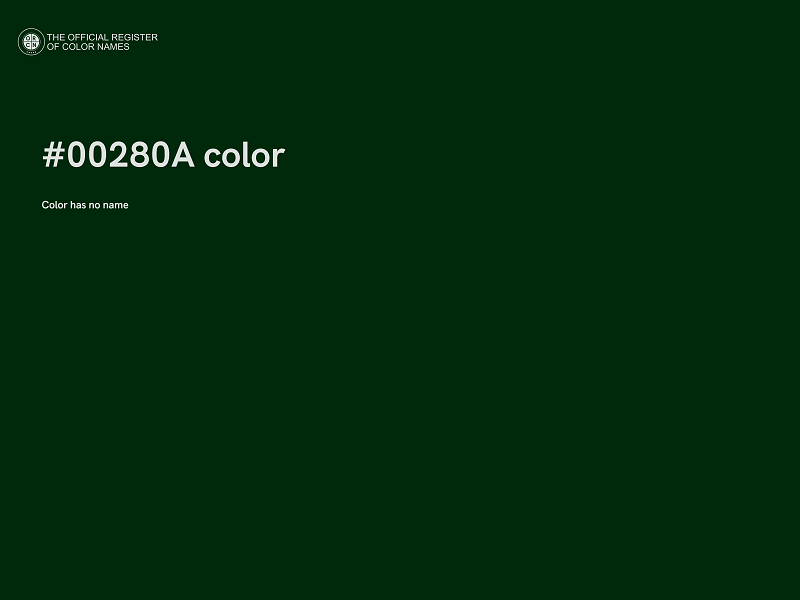 #00280A color image