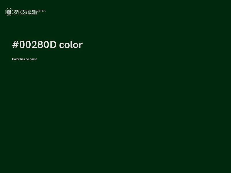 #00280D color image