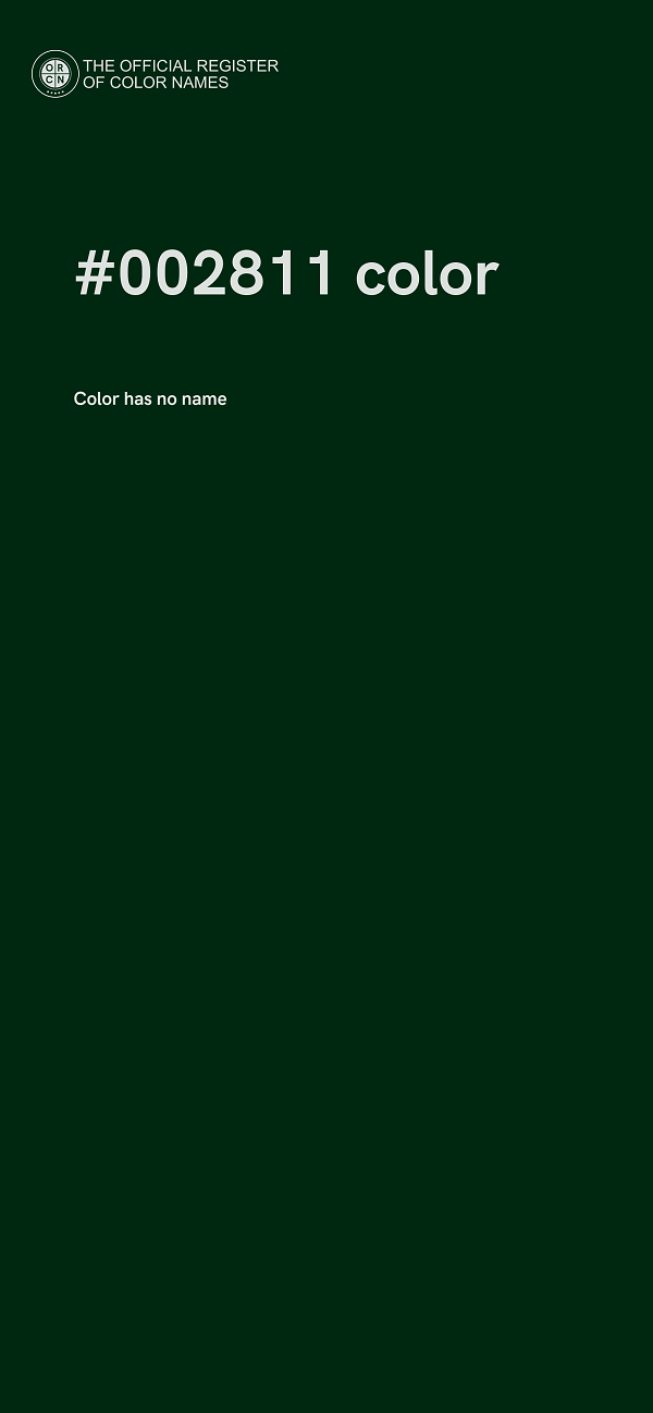 #002811 color image