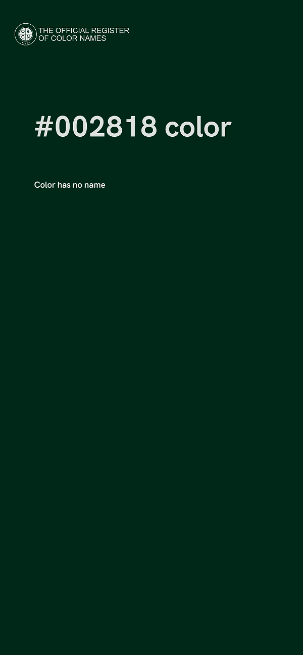 #002818 color image