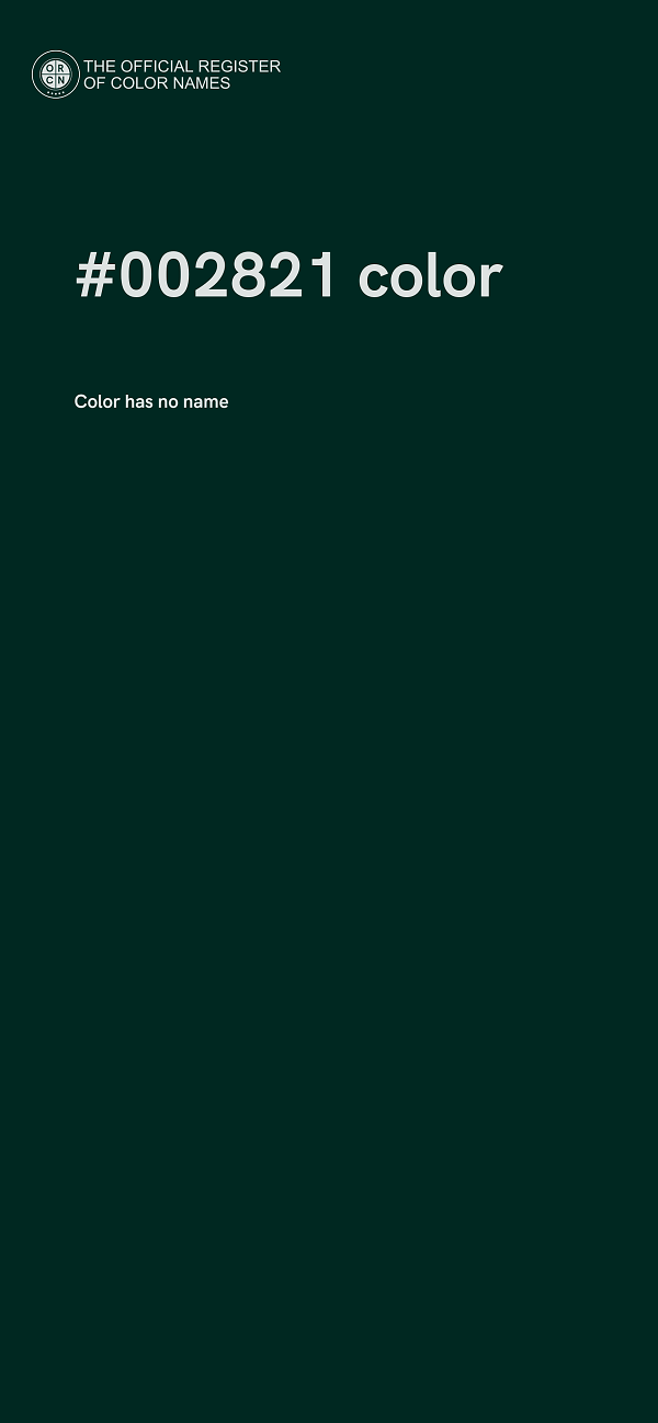 #002821 color image