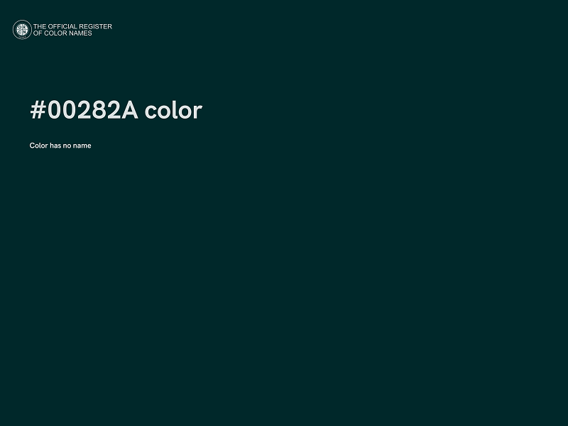 #00282A color image