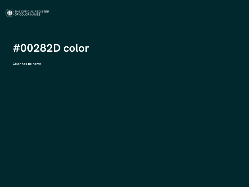 #00282D color image