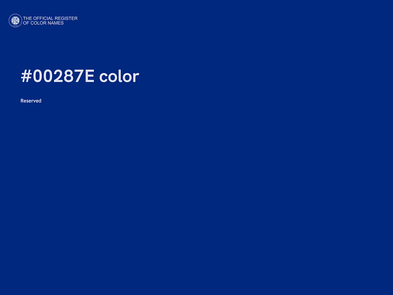 #00287E color image