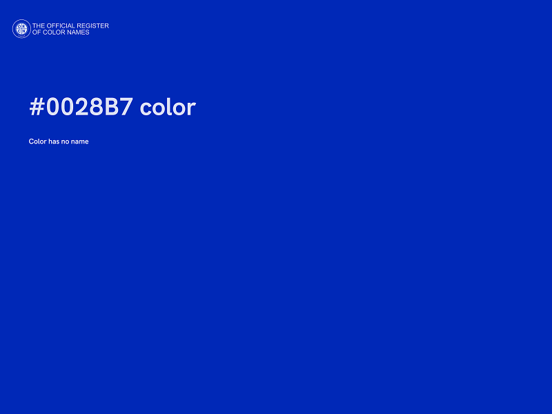 #0028B7 color image